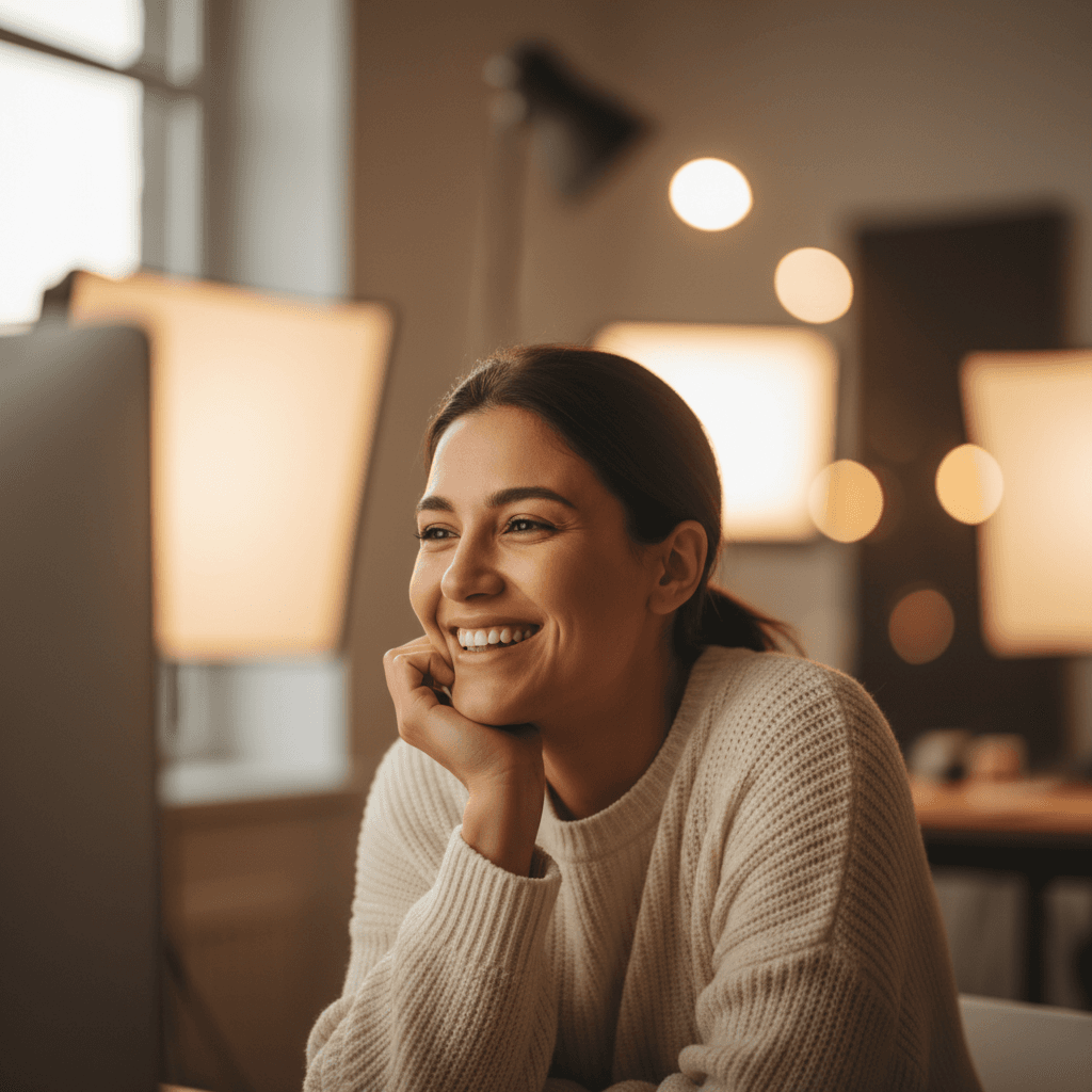 Content creator relieved by TitleAI eliminating brainstorming stress