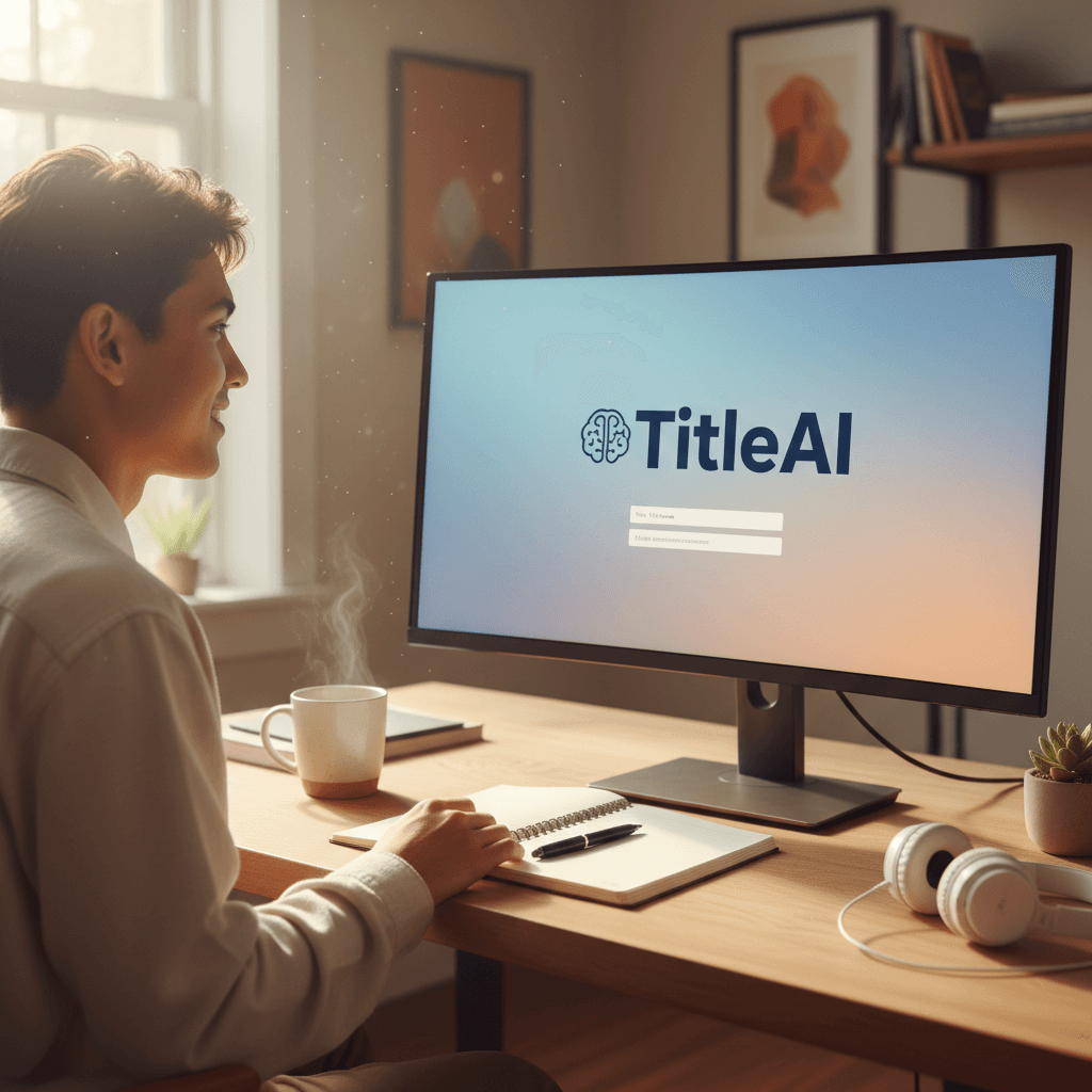 Creator using TitleAI in their workflow