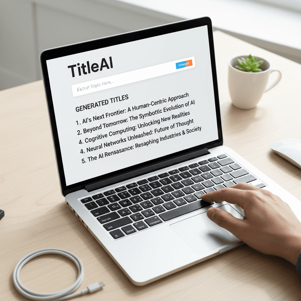 TitleAI interface generating multiple YouTube titles instantly