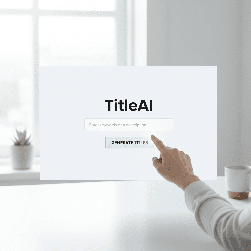 TitleAI one-click generation interface