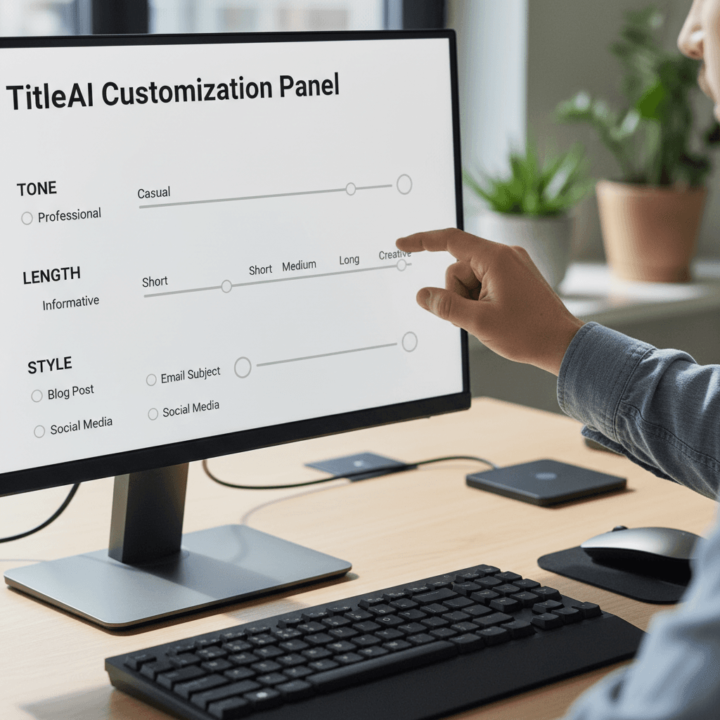 Customizing title settings in TitleAI